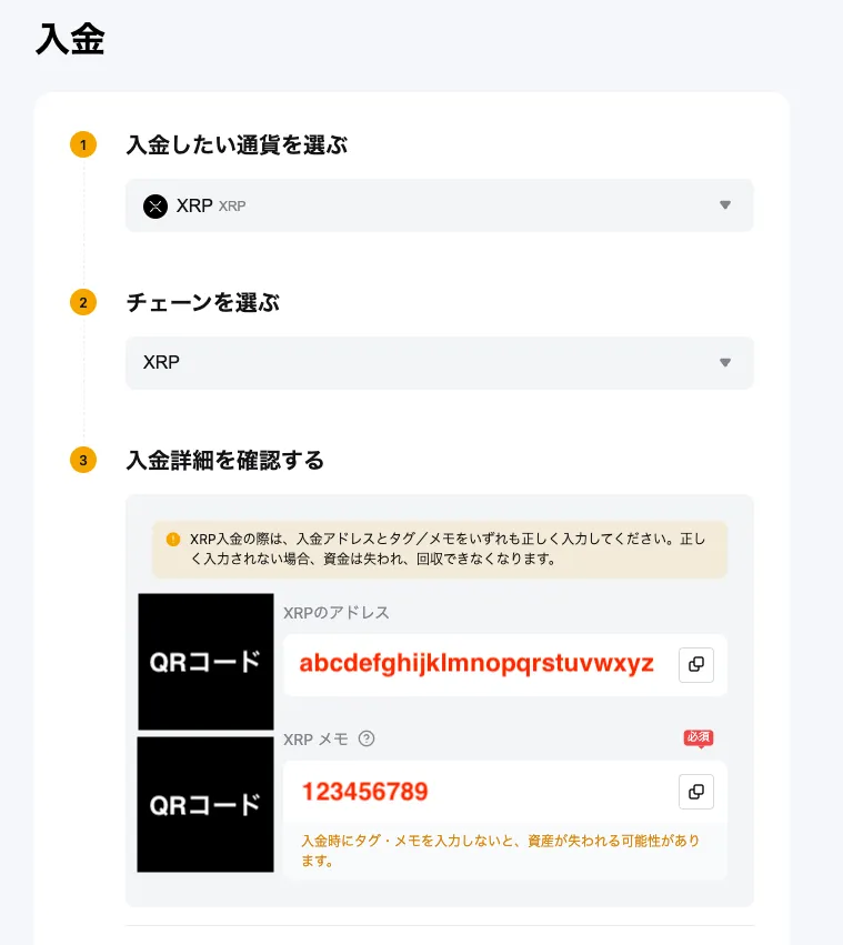 BYBIT(バイビット)にXRP(リップル)を送り、USDTに変換する方法